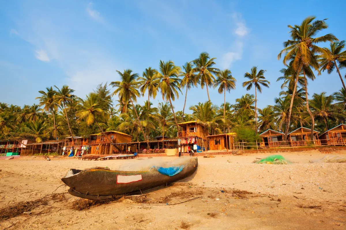 Goa Beach Paradise with Palm Trees