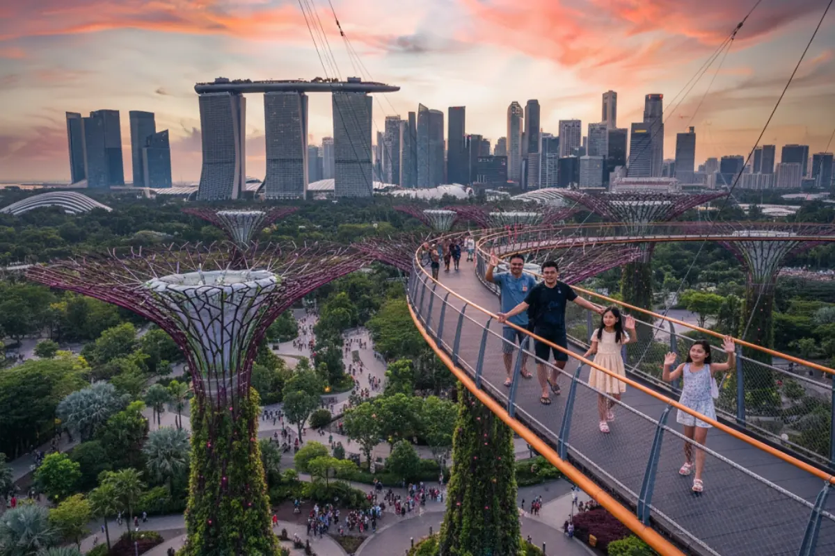 Singapore Marina Bay Sands and Gardens by the Bay