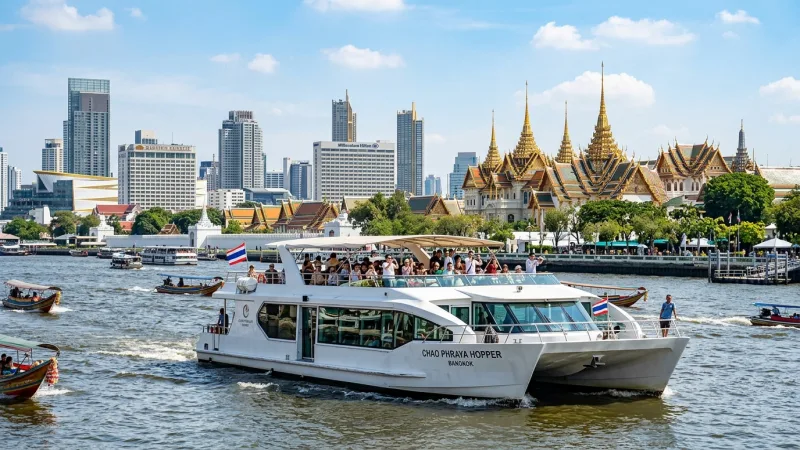 Chao Phraya river sightseeing tourist boat