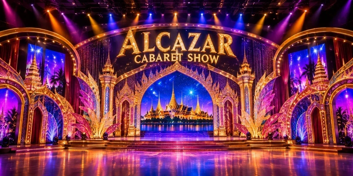 Alcazar Cabaret Show Pattaya theatrical performance with dazzling costumes and dancers