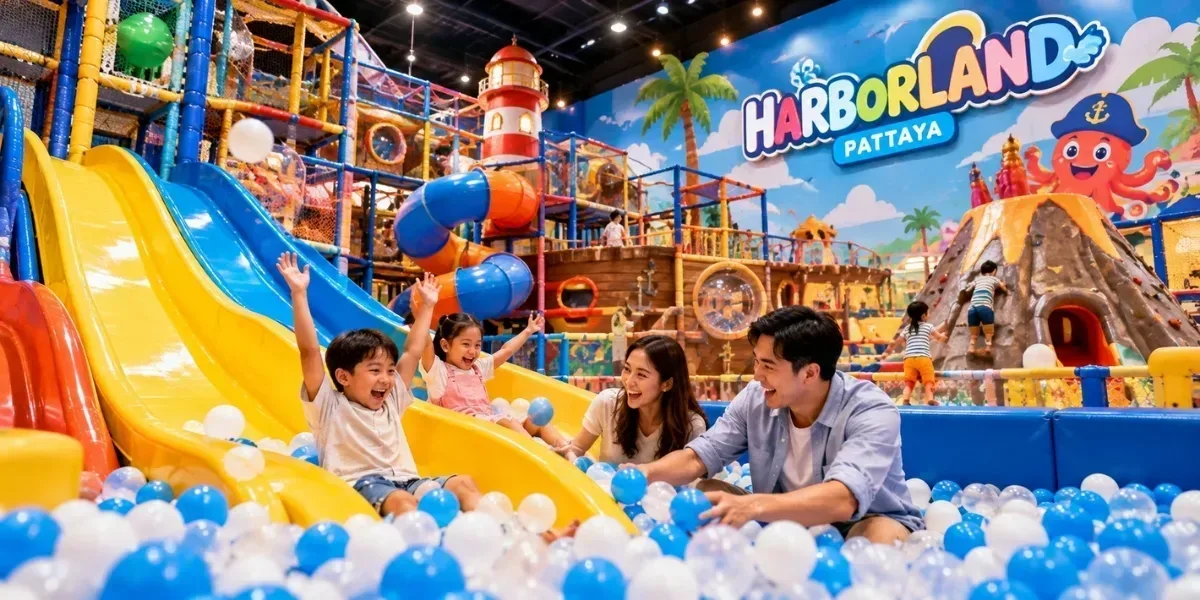 HarborLand Pattaya indoor playground children slides