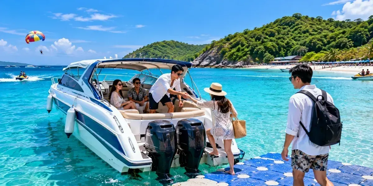 Koh Larn private speedboat charter Pattaya