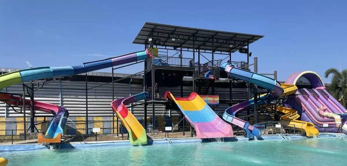 Andamanda Phuket water park slides and wave pool in Kathu