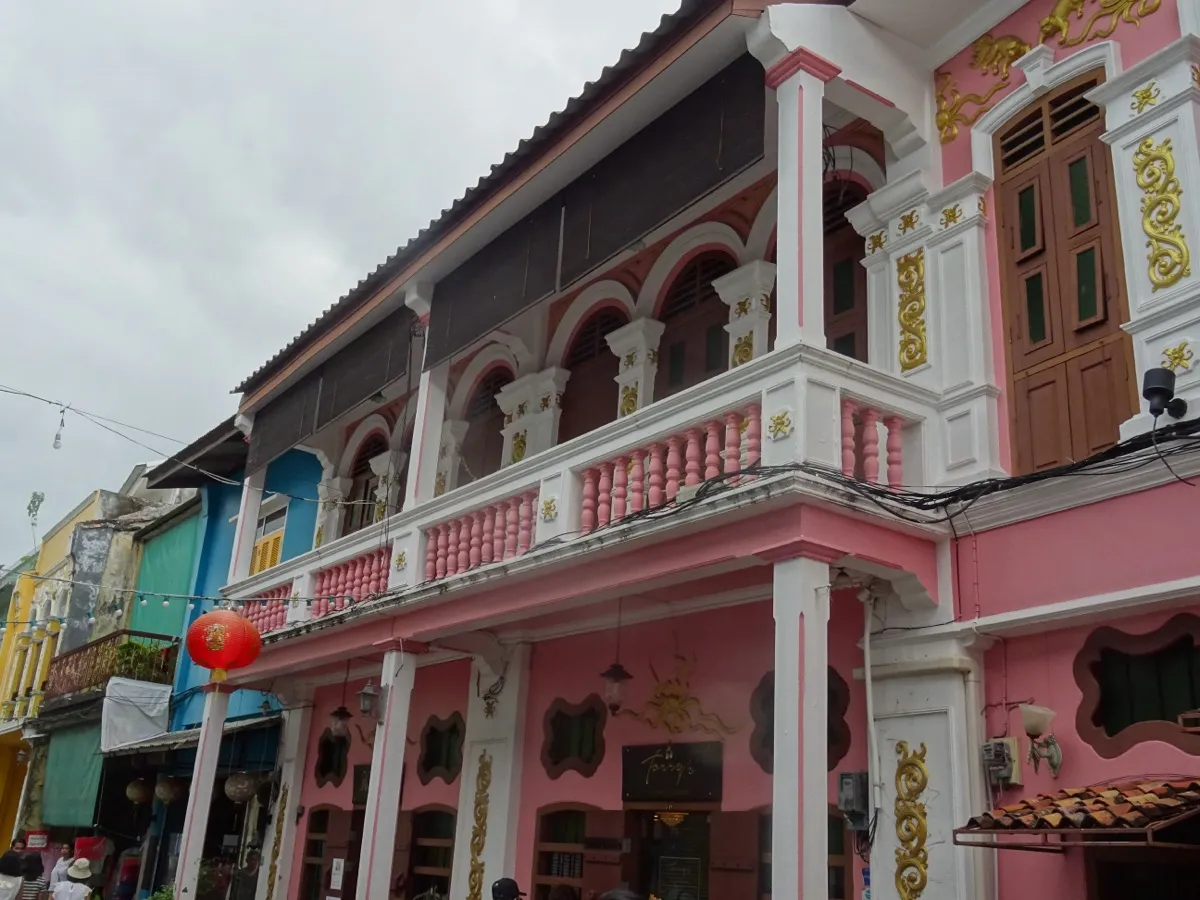 Phuket Old Town Sino-Portuguese architecture shophouses Thalang Road