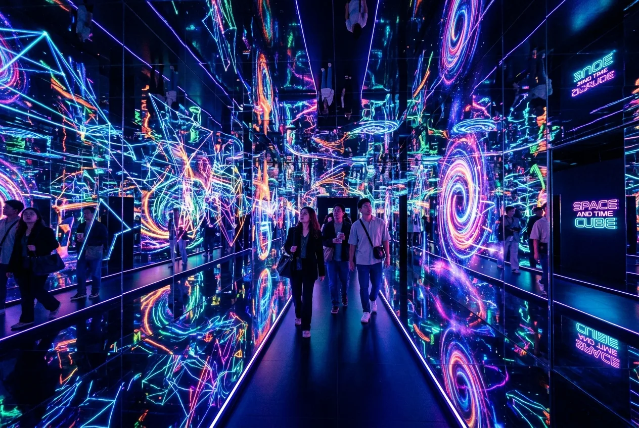 Space and Time Cube Plus immersive digital art museum Bangkok