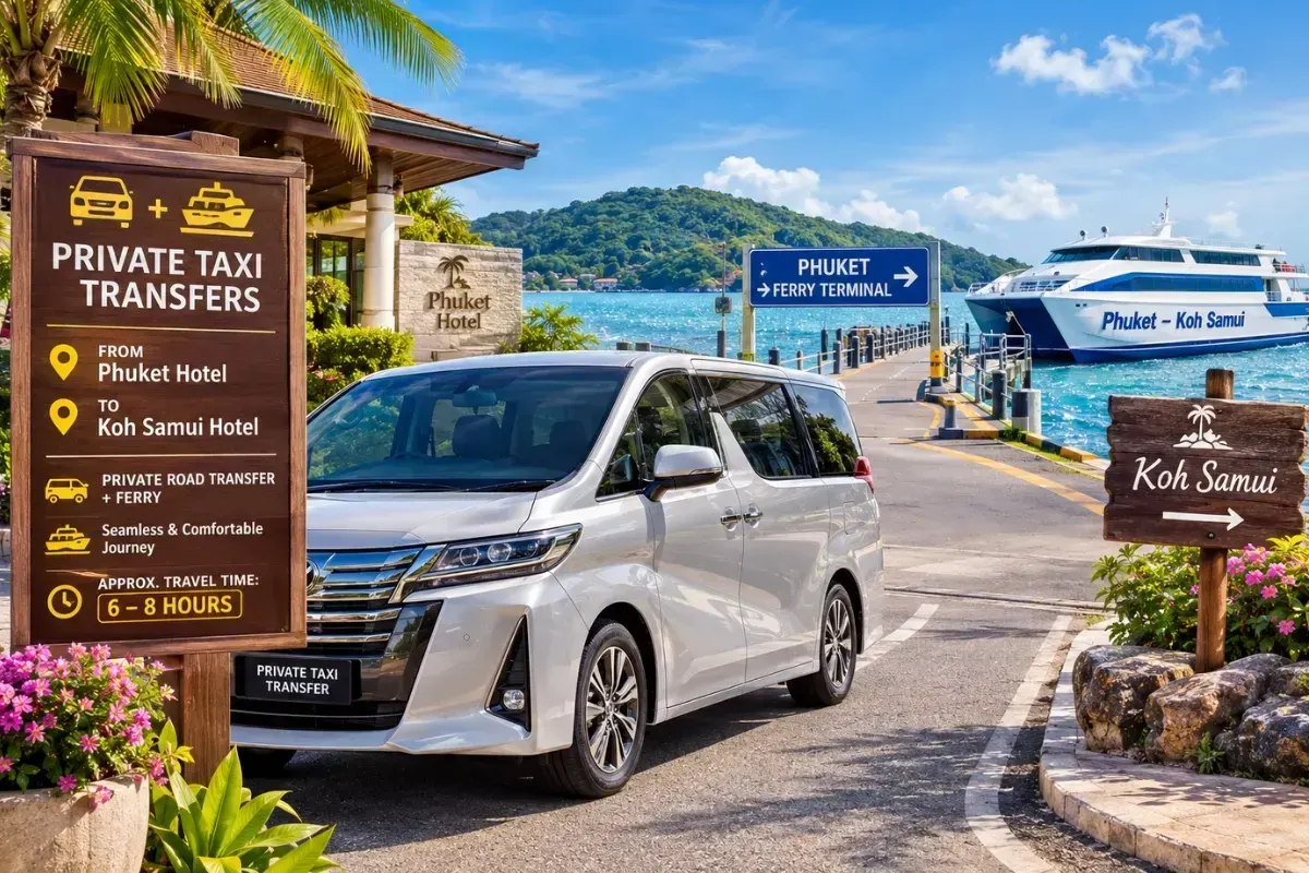 From Phuket Hotel To Koh Samui Hotel transfers details